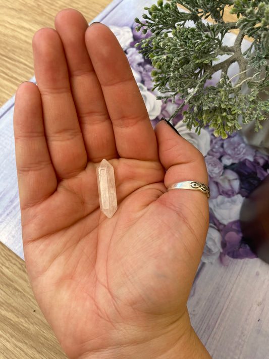 Clear Quartz Double Terminated Mini Pencil Crystal