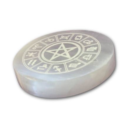 Selenite Zodiac Charging Plate