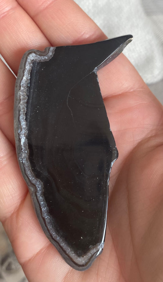 Black Agate Slice