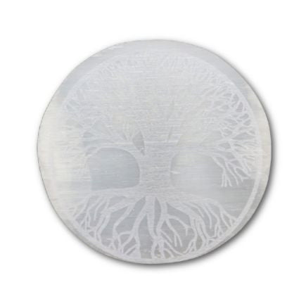 Selenite Tree of Life Charging Plate