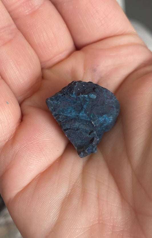 Blue Agate Geode Half Small