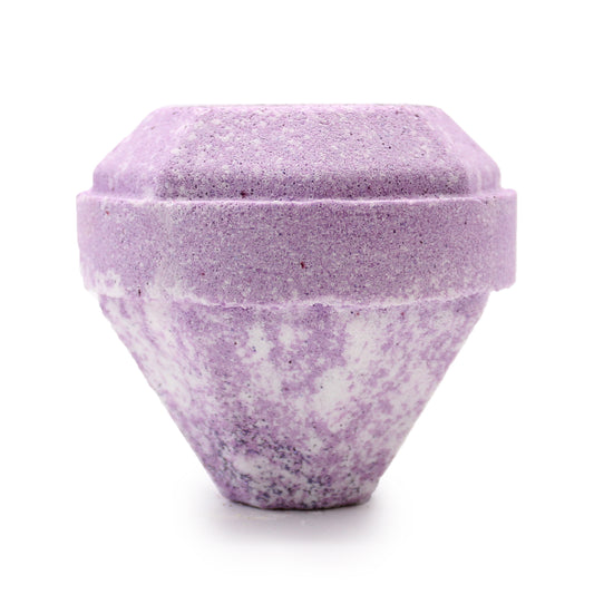 Gemstone Surprise White and Purple Glittery Bath Bomb