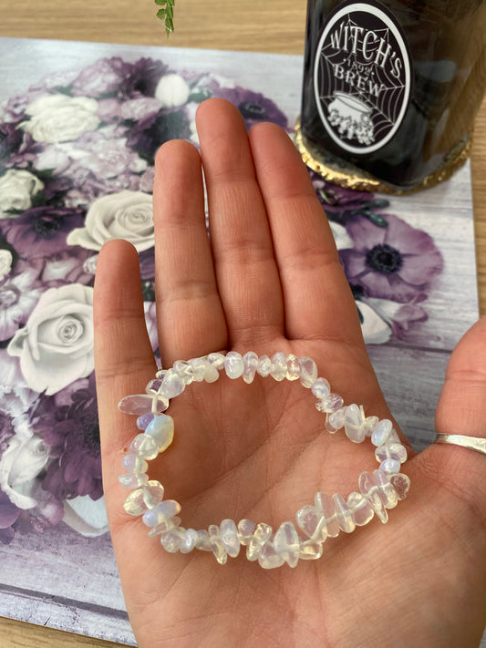 Opalite Crystal Chip Bracelet