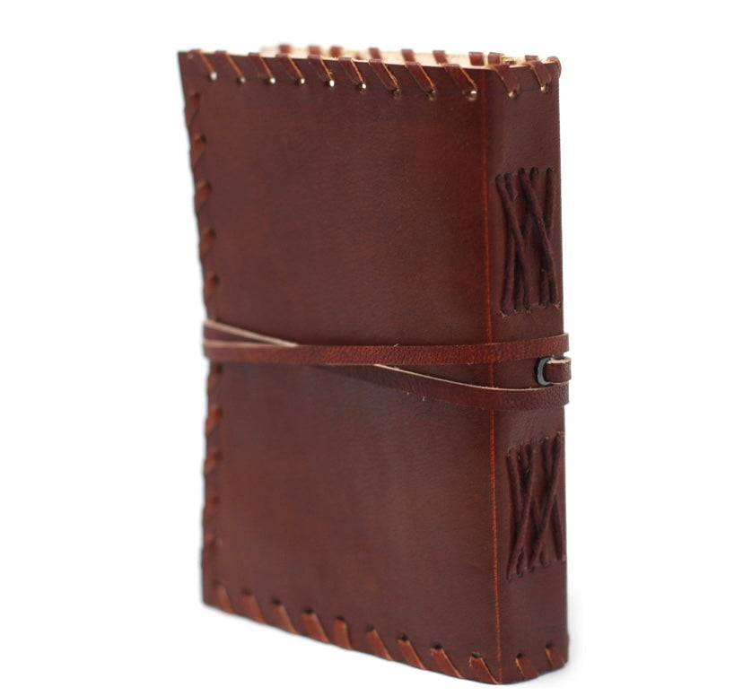 Leather Book of Thoughts with Wrap