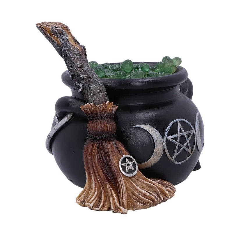 Light Up Bubbling Cauldron Figurine