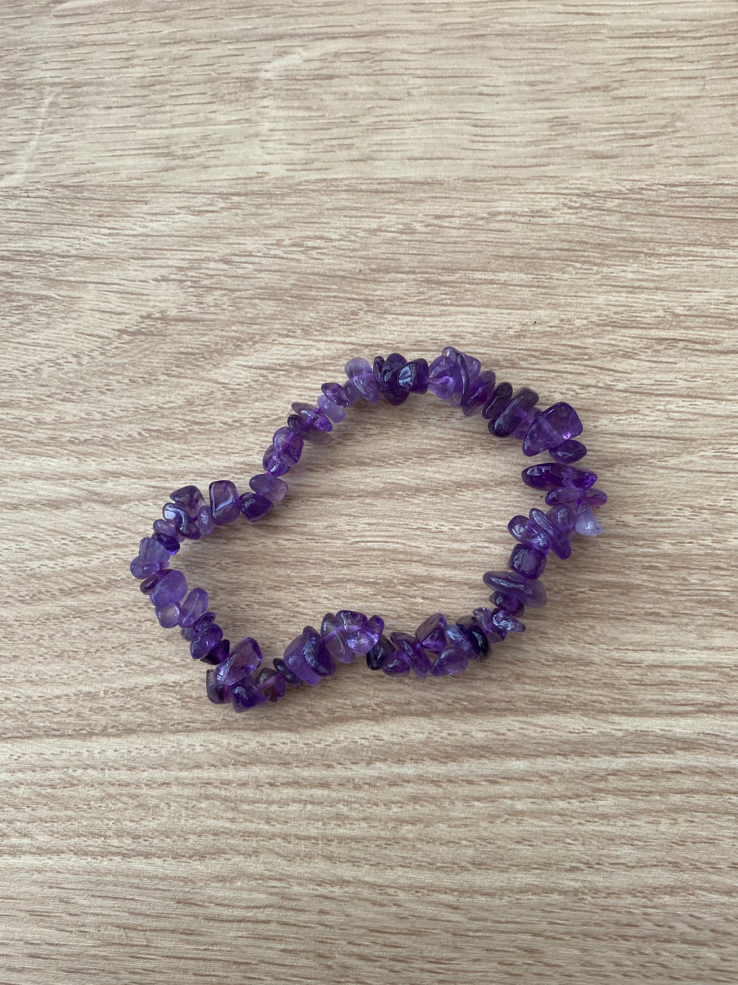 Amethyst Crystal Chip Bracelet