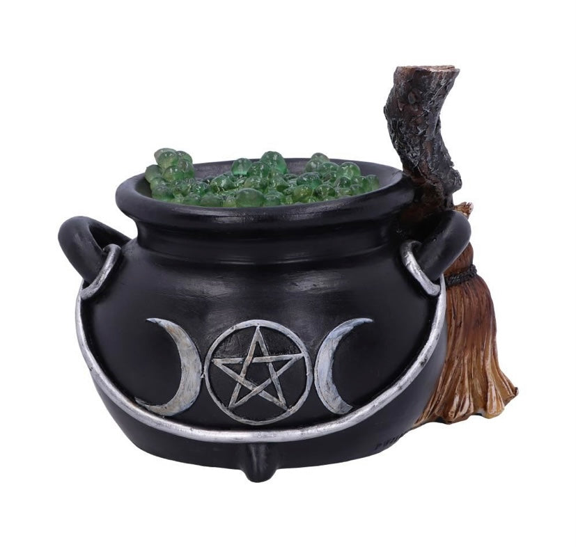 Light Up Bubbling Cauldron Figurine