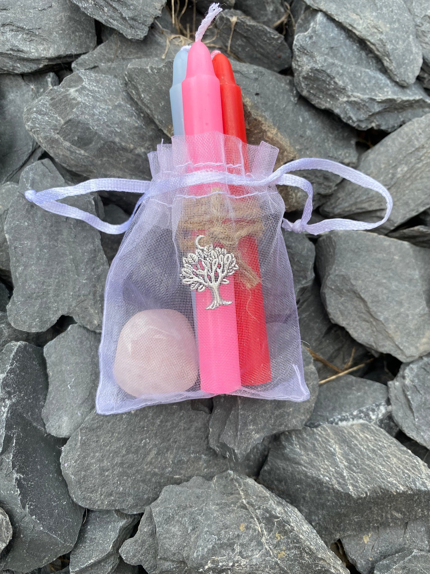 Crystal and Spell Candle Bundle