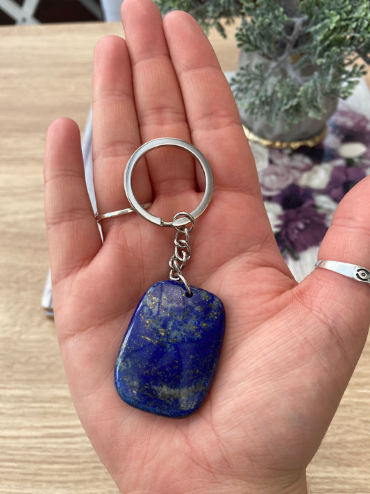 Lapis Lazuli Crystal Keyring