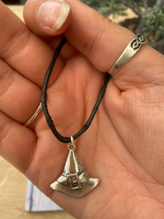Witch Hat Charm Necklace