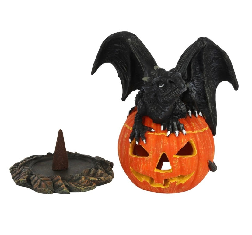 Trick or Treat Dragon Incense Cone Burner by Anne Stokes