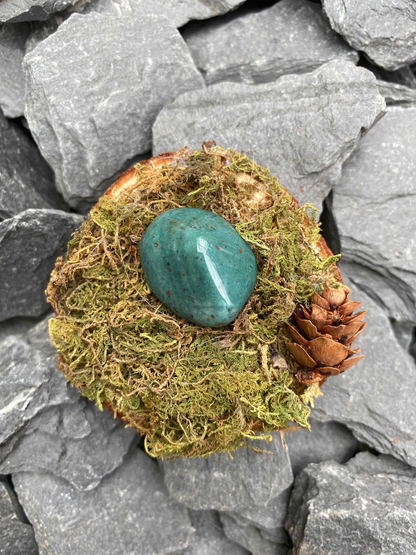 Handmade Ostara Home Decoration with Bloodstone