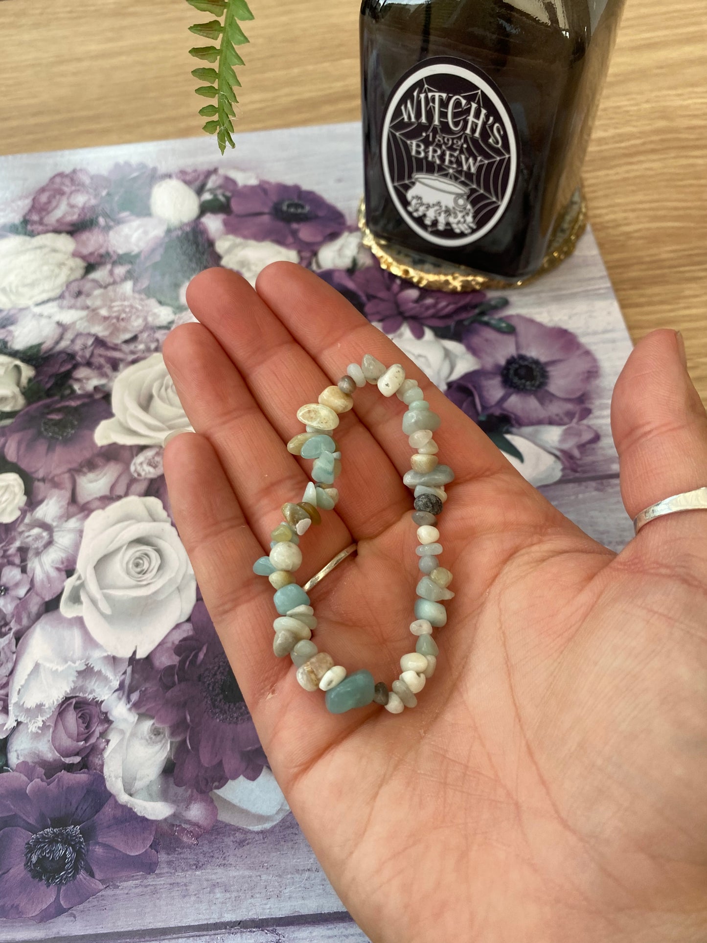 Amazonite Crystal Chip Bracelet