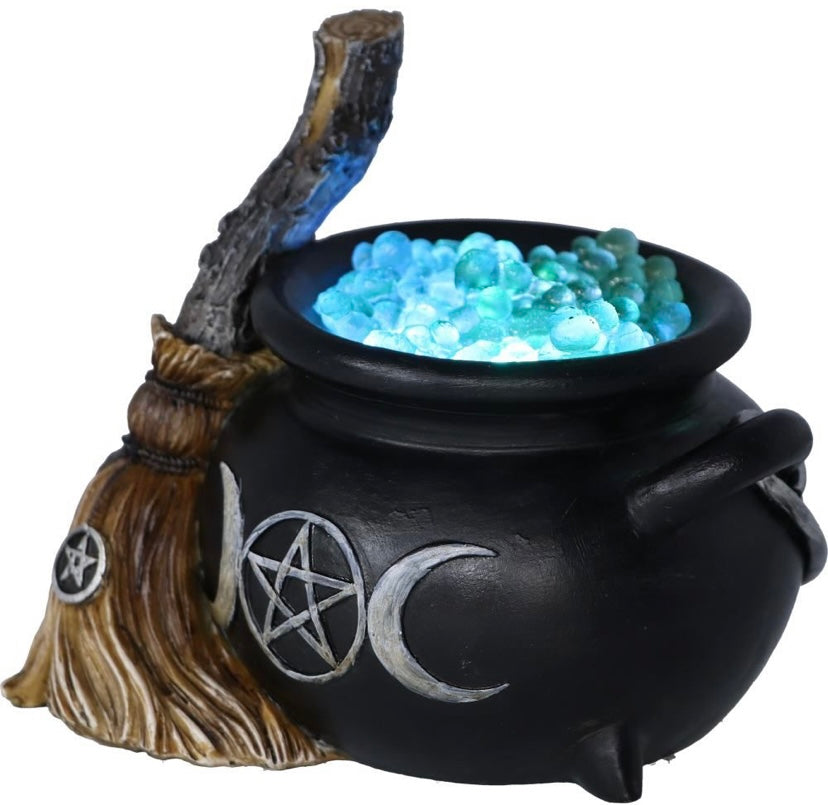 Light Up Bubbling Cauldron Figurine