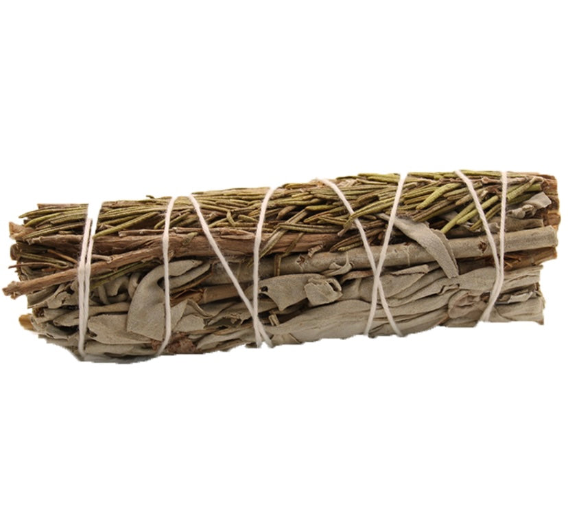 White Sage and Rosemary Smudge Stick 10cm