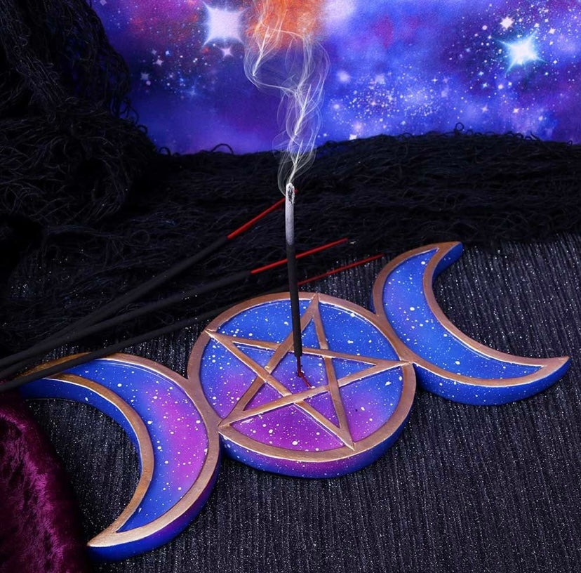 Triple Moon Incense Burner