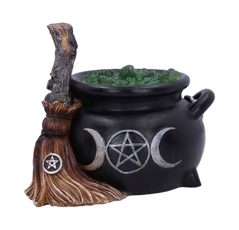 Light Up Bubbling Cauldron Figurine