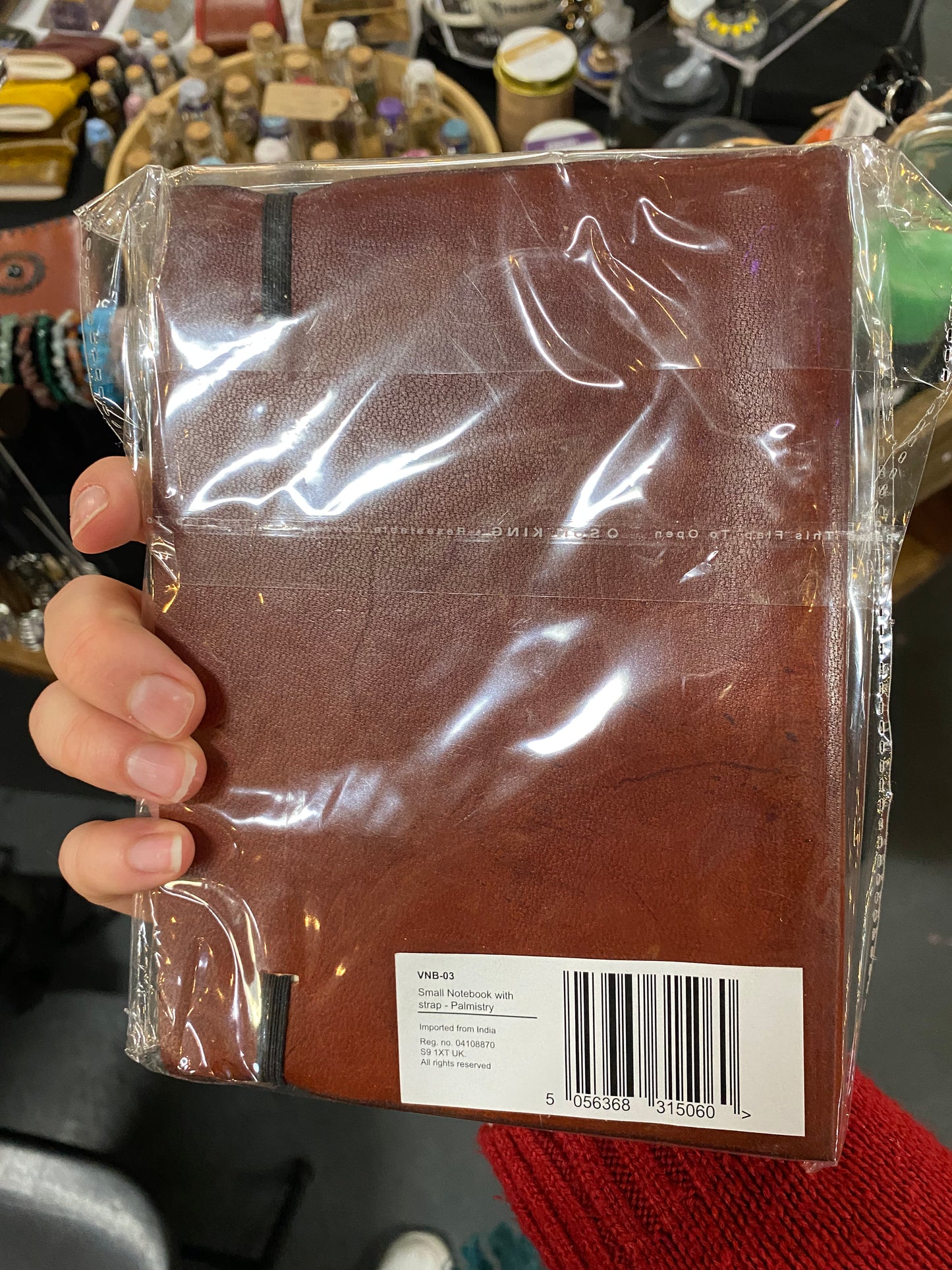 Small Palmistry Leather Notebook