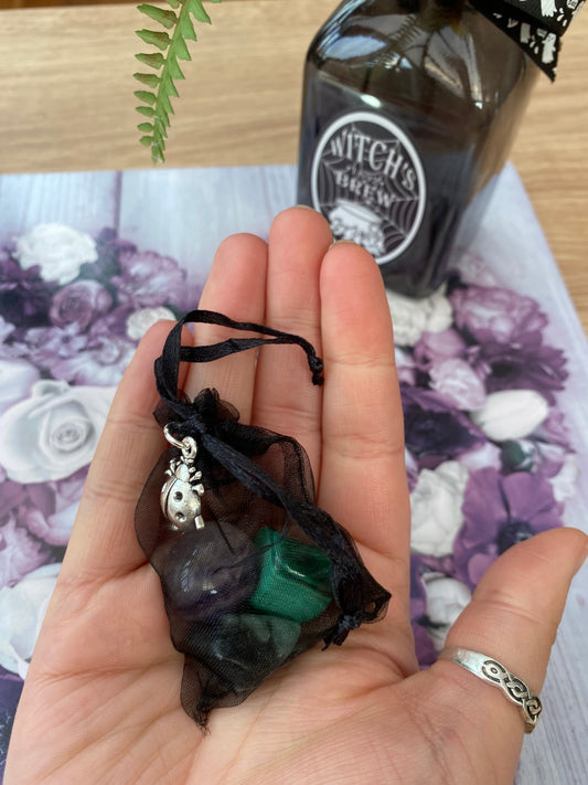 Earth Signs Crystal Pouch