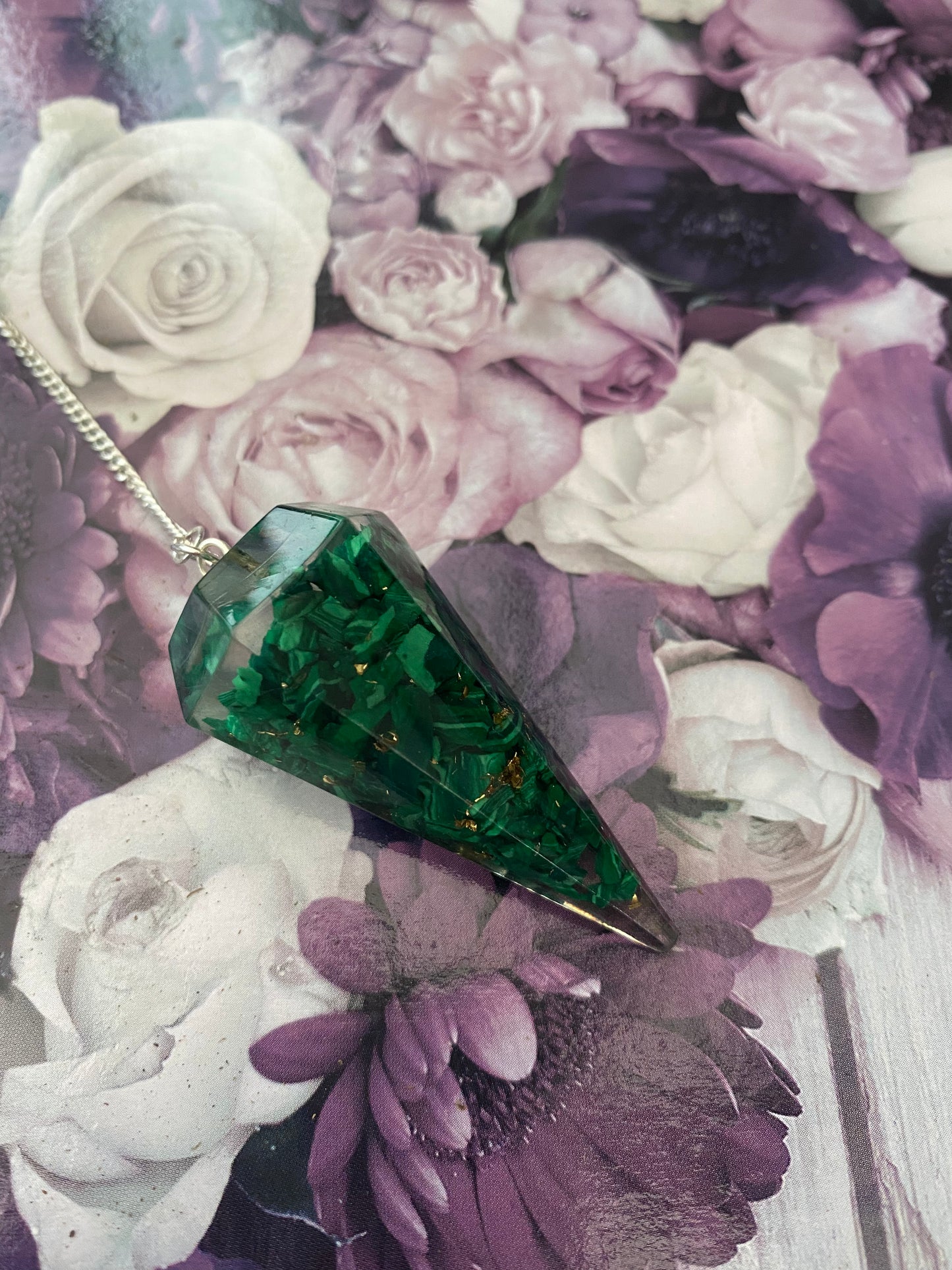 Malachite Orgonite Pendulum