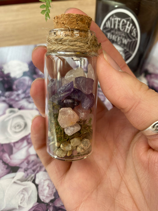 Healing Crystal Jar