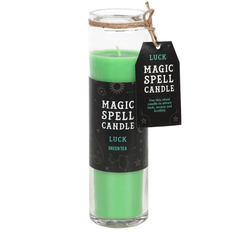 Green ‘Luck’ Spell Tube Candle