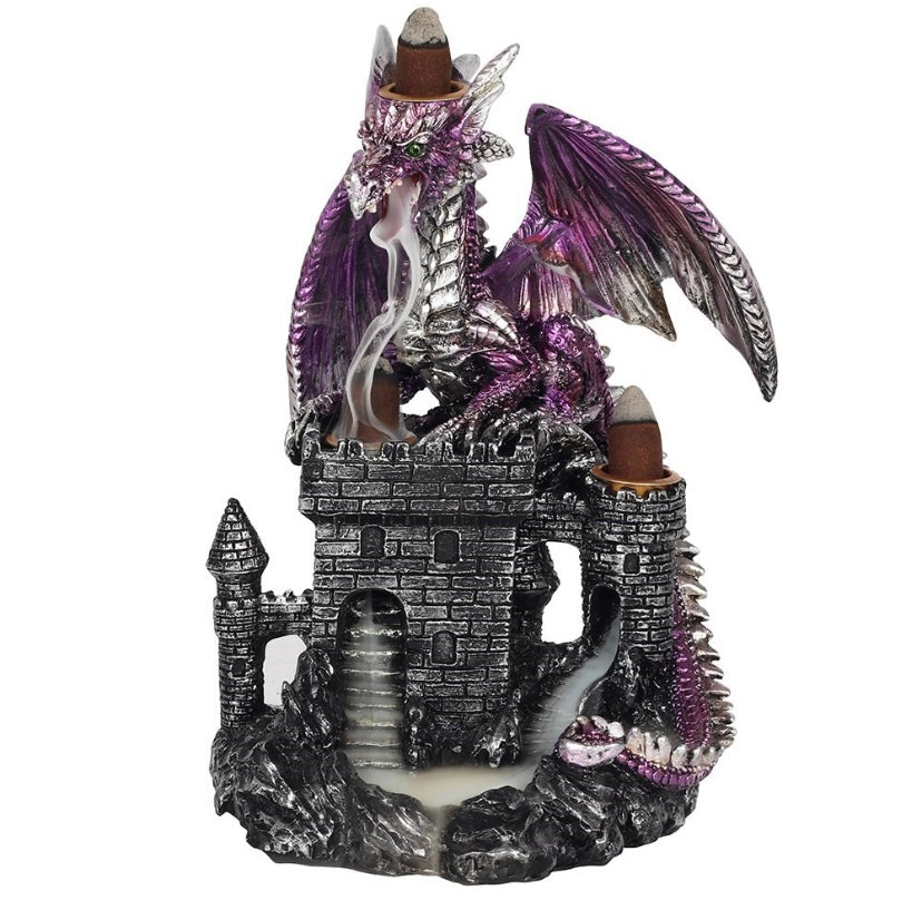 Purple Dragon Castle Backflow Incense Burner