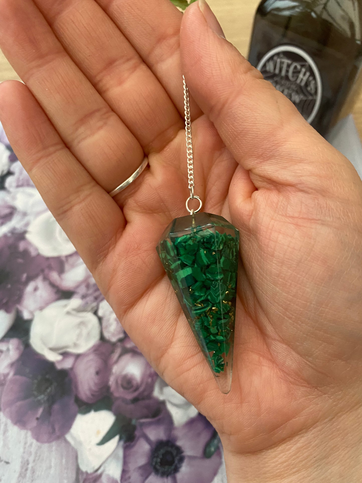 Malachite Orgonite Pendulum