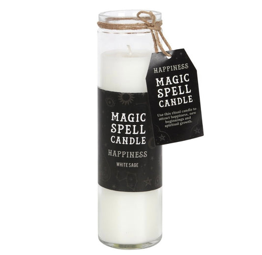 White Sage ‘Happiness’ Spell Tube Candle