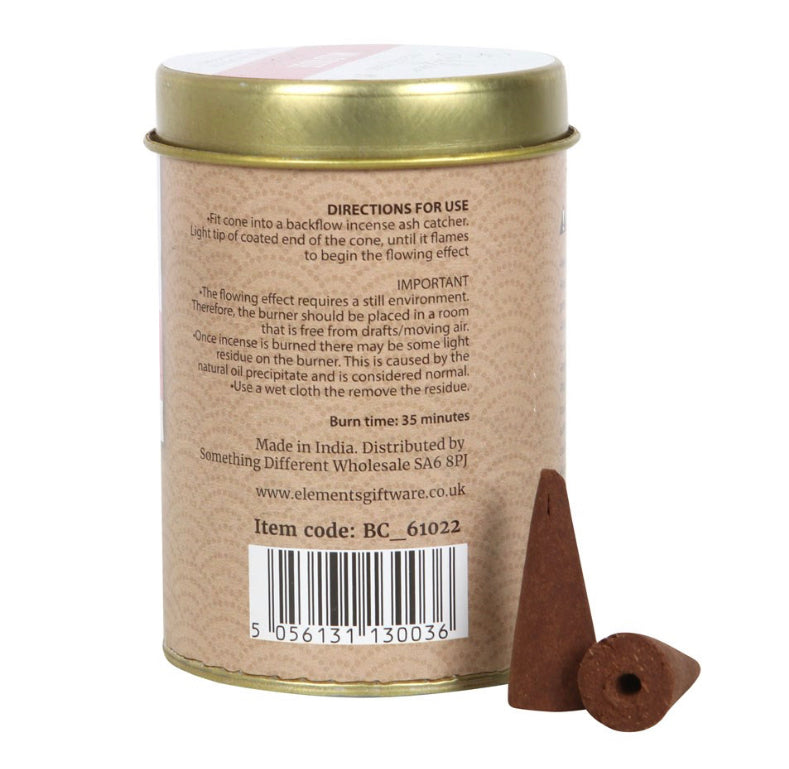 Vegan Wild Rose Backflow Incense Cones