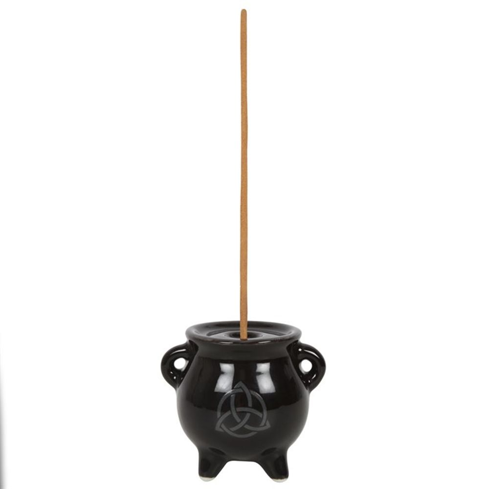 Triquetra Cauldron Ceramic Incense Holder